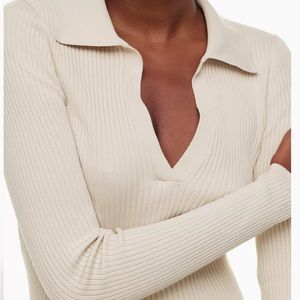 Sculpt Knit Polo Longsleeve